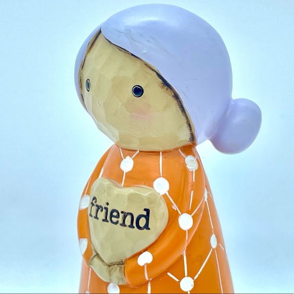 Hallmark The Omura Collection Friend With Heart Figurine, Great Used Condition - Picture 6 of 9